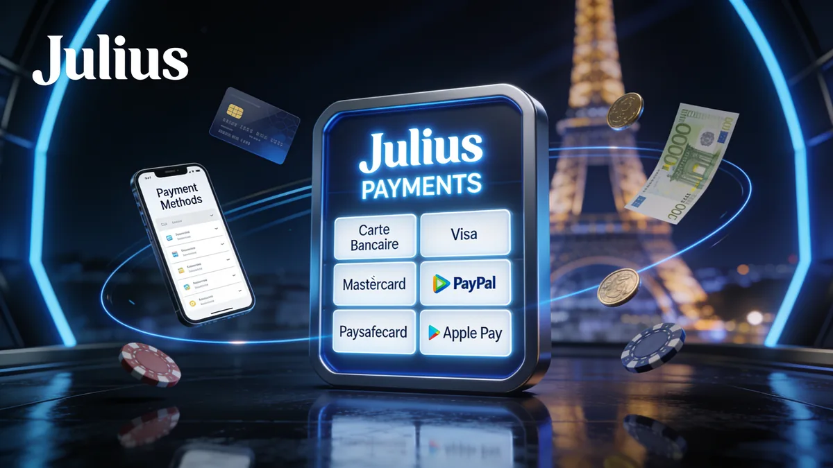 julius casino en France — Options de dépôt disponibles